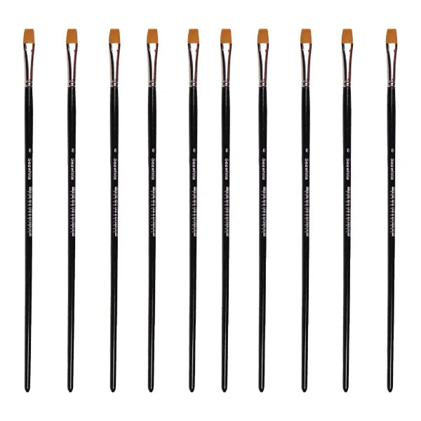 Golden Synthetic Brush, Flat