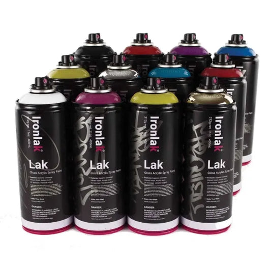 Ironlak 400ml Spraypaint Value Pack of 12