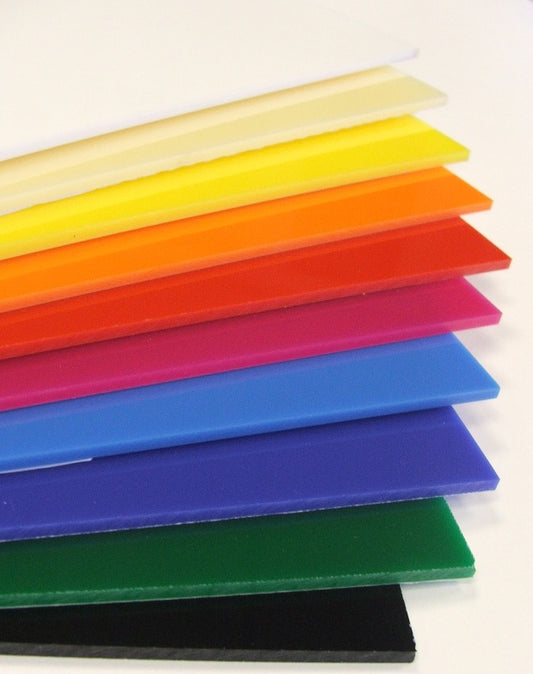 3mm Cast Acrylic Sheet, Individual Colours