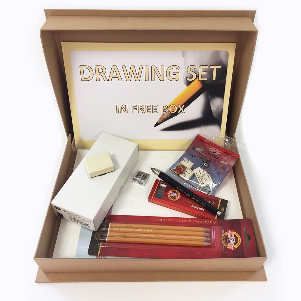NEW! A4 Art Box Set Drawing Seawhite Denmark