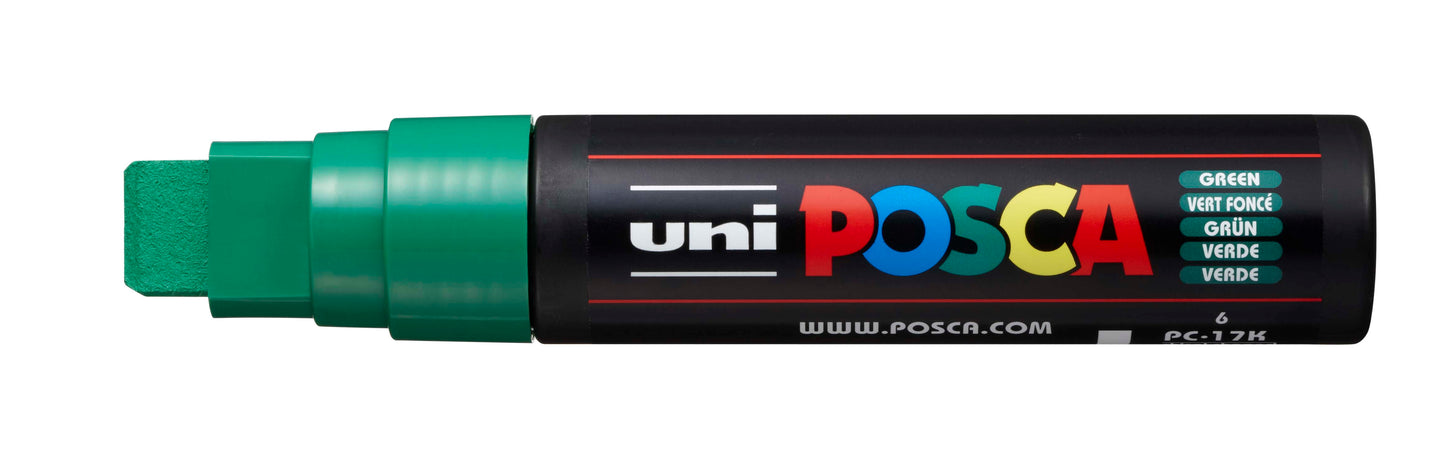Uni Posca Paint Marker Extra Broad, 15 - 17mm Chisel Tip - PC-17K