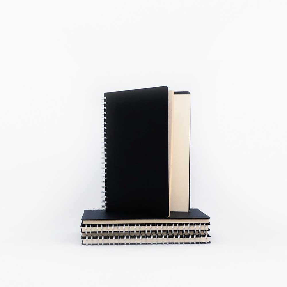 Black Poplin Cover, Coloured Paper