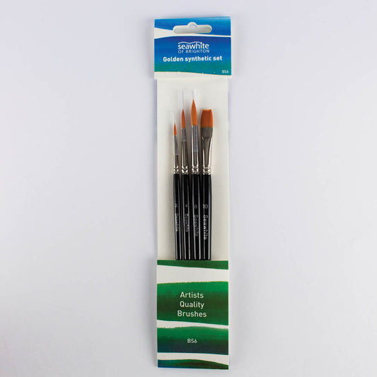 Golden Synthetic Brush Set (BS6)