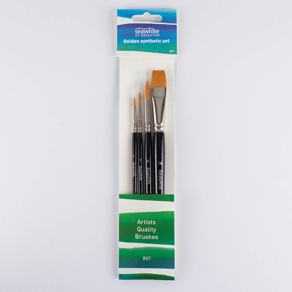 Golden Synthetic Brush Set (BS7)