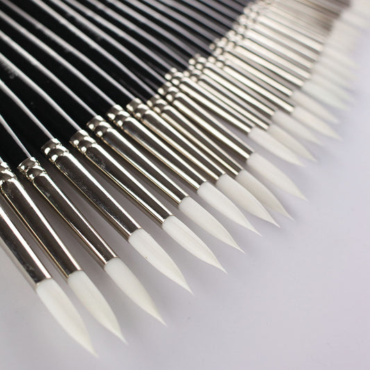 White Synthetic Fine Brush, Class Pack