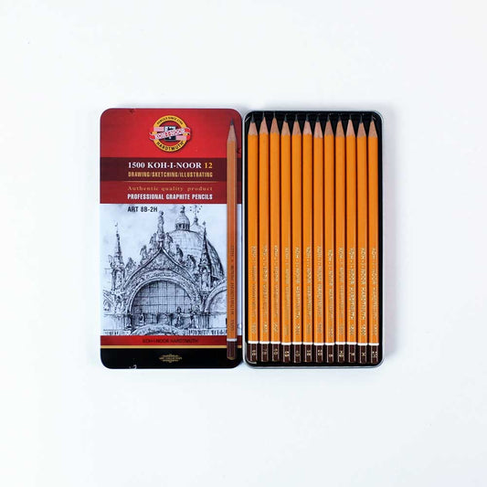 Koh-I-Noor Artist Pencil Set, x12 8B to 2H