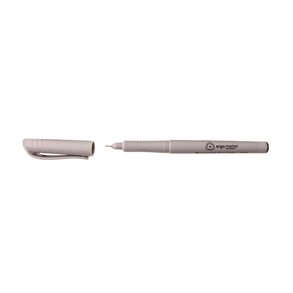 Fineliner Pens, 0.5mm Black, Pack of 10