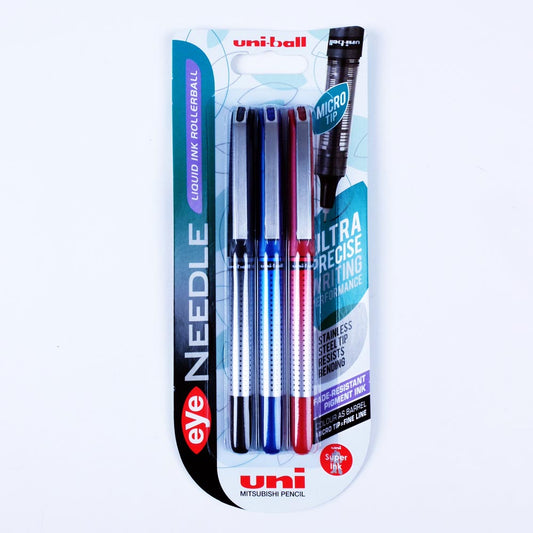 Uniball Eye Needle UB-185S, 0.4mm Line, Pack of 3