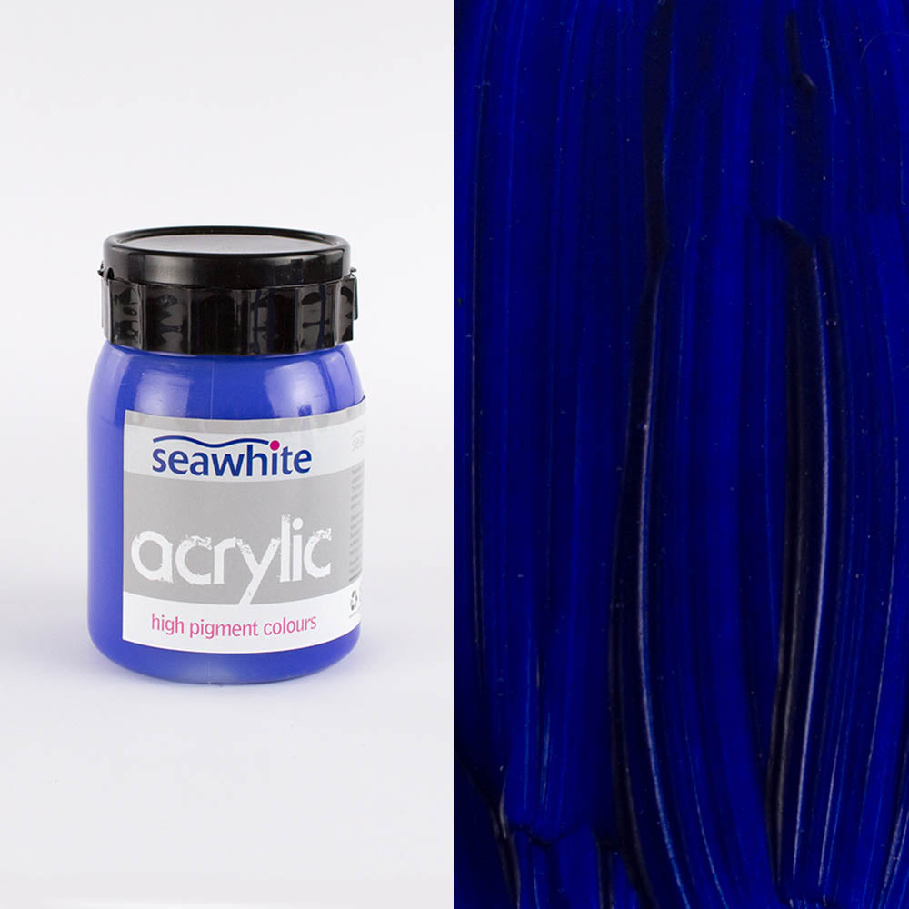 Seawhite Acrylic Colour, 500mL bottle