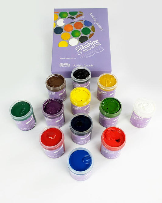 Super Gouache Paint Set, 12 x 40mL