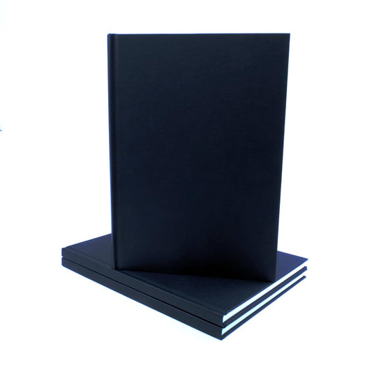 "A"-Size Black Cloth Hardback Sketchbook