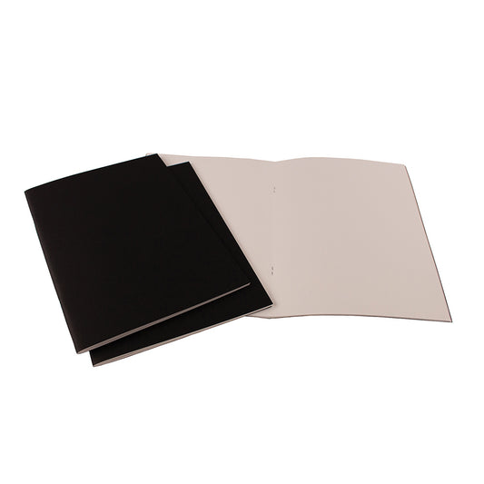 Seawhite Black Cloth Hardback Artists Sketchbook 140gsm Square 140x140